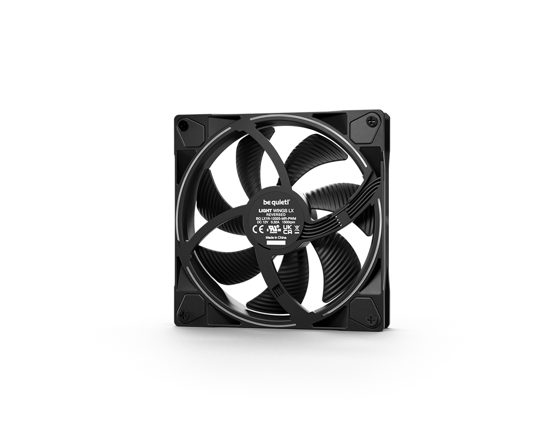 LIGHT WINGS | 140mm PWM Reverse Black silent essential Fans from